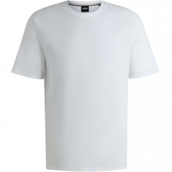 тениска,мъжки,тениски,boss,men's,waffle,t,shirt,structured,design,white,102