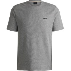 тениска,мъжки,потници,мъжки,блузи,с,яка,boss,mens,boss,bodywear,waffle,t,shirt,with,structured,design,medium,grey,033