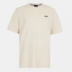 boss,mens,boss,bodywear,waffle,t,shirt,with,structured,design,beige