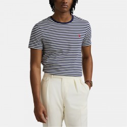 блуза,с,яка,мъжки,тениски,polo,ralph,lauren,polo,jersey,strp,tee,sn05,white,navy