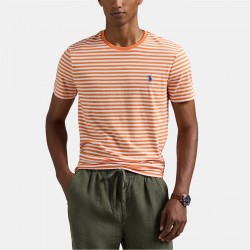 блуза,с,яка,мъжки,тениски,polo,ralph,lauren,polo,jersey,strp,tee,sn05,orange,white