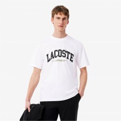 тениска,мъжки,тениски,lacoste,lacoste,big,logo,tee,sn52,white,001