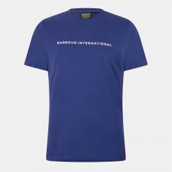 Тениска Barbour International Men's Oversized Collins T-Shirt - Insig Blue BU77 тениска,мъжки,тениски,barbour,international,men's,oversized,collins,t,shirt,insig,blue,bu77