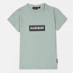 тениска,детски,3/4,панталони,napapijri,kids',crew,neck,t,shirt,green,mil,g1x