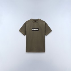 Мъжка тениска Napapijri S-Box Logo SS Tee Mens - Tea Leaf мъжка,тениска,мъжки,тениски,napapijri,s,box,logo,ss,tee,mens,tea,leaf