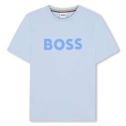 Тениска Boss Kids Logo T-Shirt - Prsn Blue 887 тениска,boss,kids,logo,t,shirt,prsn,blue,887