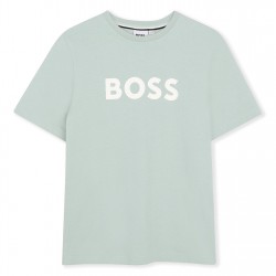 тениска,детски,3/4,панталони,boss,kids',logo,t,shirt,sprout,green