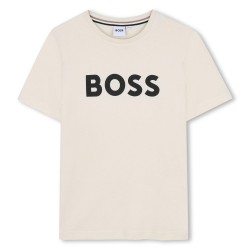 Тениска Boss Kids Logo T-Shirt - Vanille 21C тениска,boss,kids,logo,t,shirt,vanille,21c