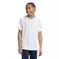 детска,тениска,разпродажба,adidas,детски,тениски,adidas,training,aeroready,t,shirt,kids,white,silver