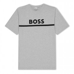 юношеска,тениска,детски,тениски,boss,logo,t,shirt,juniors,grey,a32
