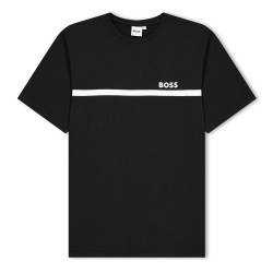 Тениска Boss Kids Small Logo T-Shirt - Black 09B тениска,детски,тениски,boss,kids,small,logo,t,shirt,black,09b