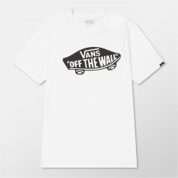 детска,тениска,детски,3/4,панталони,vans,unisex,kids',style,76,short,sleeve,black,regular,fit,t,shirt,white,wht