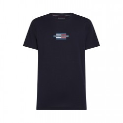 тениска,облекла,на,разпродажба,мъжки,тениски,tommy,hilfiger,men's,flag,box,regular,fit,t,shirt,desert,sky