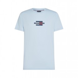 тениска,облекла,на,разпродажба,мъжки,тениски,tommy,hilfiger,men's,flag,box,regular,fit,t,shirt,breezy,blue