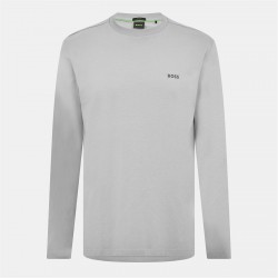 тениска,мъжки,тениски,boss,hbg,long,t,shirt,with,iconic,logo,open,grey,063