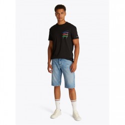 тениска,мъжки,тениски,tommy,jeans,tjm,reg,twisted,signtr,tee,ext,black