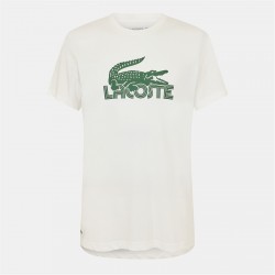облекла,на,разпродажба,мъжки,тениски,lacoste,tee,shirt,sn99,white,green