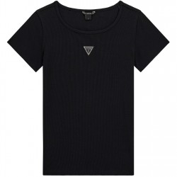 тениска,детски,3/4,панталони,guess,kids',knitted,logo,slim,fit,t,shirt,jet,black,jblk