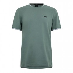 тениска,облекла,на,разпродажба,мъжки,тениски,boss,men's,hbg,taul,regular,fit,t,shirt,open,green