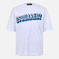 тениска,мъжки,тениски,dsquared2,cotton,t,shirt,white