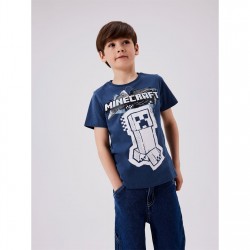 тениска,детски,тениски,name,it,minecraft,short,sleeve,t,shirt,dark,denim