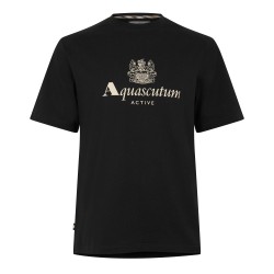 тениска,мъжки,тениски,aquascutum,men,s,t,shirt,black