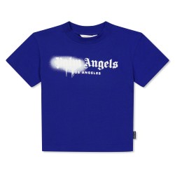 детска,тениска,palm,angels,unisex,kids,spray,t,shirt,blue,white