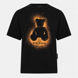 облекла,на,разпродажба,мъжки,тениски,palm,angels,palm,spray,bear,t,sn53,black