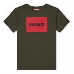 юношеска,тениска,детски,облекла,hugo,framed,logo,t,shirt,junior,khaki,653