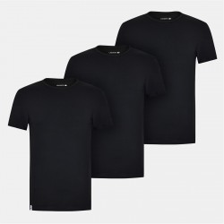тениска,облекла,на,разпродажба,мъжки,тениски,lacoste,3pck,t,shirt,sn99,black