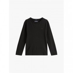 тениска,детски,3/4,панталони,tommy,hilfiger,kids',cotton,long,sleeve,regular,fit,t,shirt,black