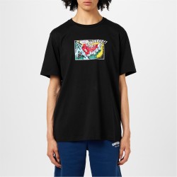 тениска,облекла,на,разпродажба,разпродажба,converse,мъжки,тениски,converse,lifestyle,comic,t,shirt,black,001