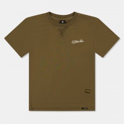 тениска,детски,3/4,панталони,g,star,kids',logo,t,shirt,dark,olive