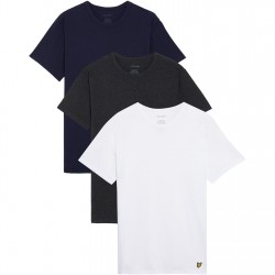 тениска,облекла,на,разпродажба,мъжки,тениски,lyle,and,scott,3,pack,tshirt,sn99,wht,char,nax051