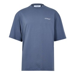 Тениска Off White Off-White Tape Arrow Skate T-Shirt - Blue Indigo тениска,мъжки,тениски,off,white,off,white,tape,arrow,skate,t,shirt,blue,indigo