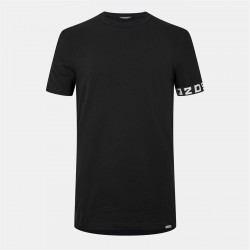 тениска,облекла,на,разпродажба,мъжки,тениски,dsquared2,tape,logo,t,shirt,black