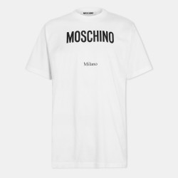 тениска,мъжки,тениски,moschino,men,s,milano,t,shirt,white