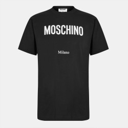 тениска,мъжки,тениски,moschino,men,s,milano,t,shirt,black