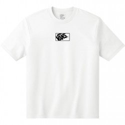 детска,тениска,детски,3/4,панталони,vans,unisex,kids',box,t,shirt,white,wht