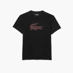 тениска,мъжки,тениски,lacoste,large,croc,ii,t,shirt,black,7v2