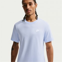 мъжка,тениска,разпродажба,nike,мъжки,тениски,nike,sportswear,club,t,shirt,mens,hydro,blue,sl