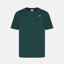 Мъжка тениска Slazenger Plain T-Shirt Mens - Forest Green мъжка,тениска,мъжки,тениски,slazenger,plain,t,shirt,mens,forest,green