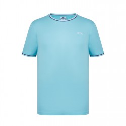 slazenger,tipped,t,shirt,mens,aqua