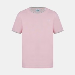 Мъжка тениска Slazenger Tipped T-Shirt Mens - Pink мъжка,тениска,мъжки,блузи,с,яка,мъжки,тениски,мъжки,потници,slazenger,tipped,t,shirt,mens,pink