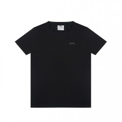 детска,тениска,детски,тениски,slazenger,junior,boys,plain,tee,shirt,black