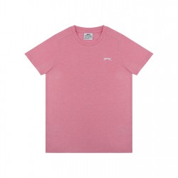 детска,тениска,детски,тениски,детски,облекла,slazenger,junior,boys,plain,tee,shirt,pink,marl