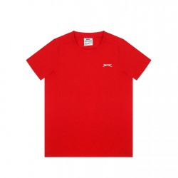 детска,тениска,детски,тениски,slazenger,junior,boys,plain,tee,shirt,red