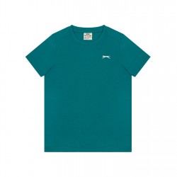 детска,тениска,детски,тениски,детски,облекла,slazenger,junior,boys,plain,tee,shirt,teal