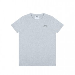 детска,тениска,детски,тениски,slazenger,junior,boys,plain,tee,shirt,grey,marl