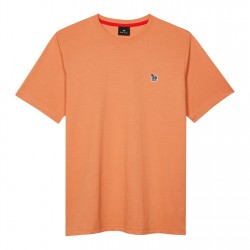 Тениска PS Paul Smith Men's Regular Fit Zebra Crew-neck T-Shirt - Orange 15C тениска,облекла,на,разпродажба,мъжки,тениски,ps,paul,smith,men's,regular,fit,zebra,crew,neck,t,shirt,orange,15c